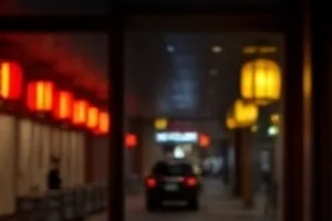 欧美电影主视觉：暗色放映厅中一束光落在银幕与座椅之间