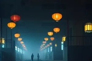 《镜中列车》车厢封面：镜面车窗映出重复的乘客身影